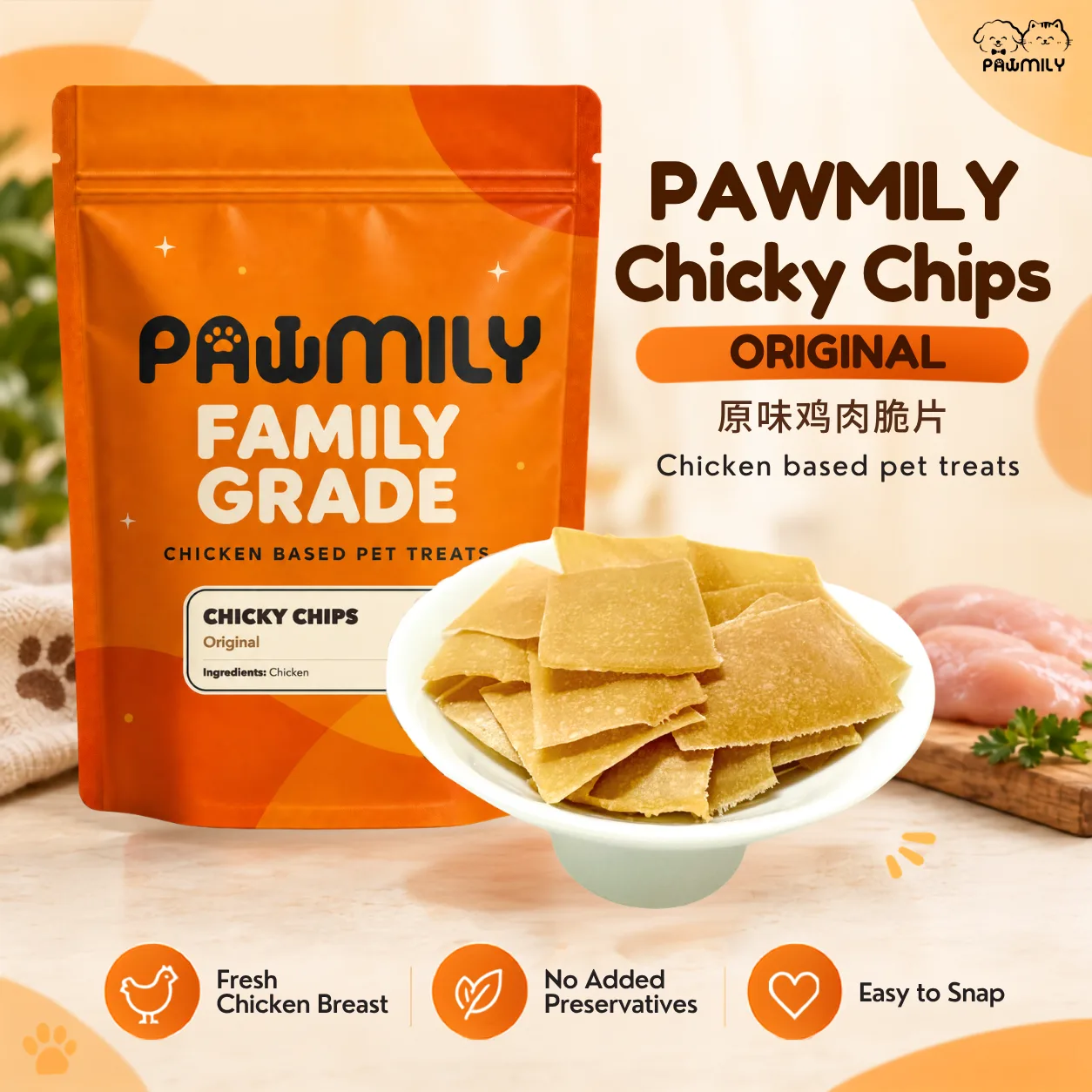 PAWMILY Chicky Chips – Original