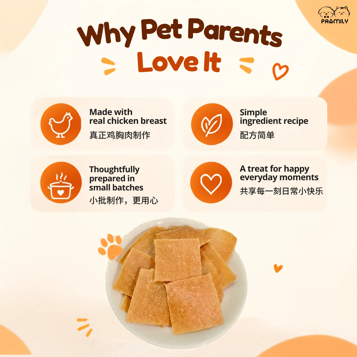 PAWMILY Chicky Chips โ Pumpkin