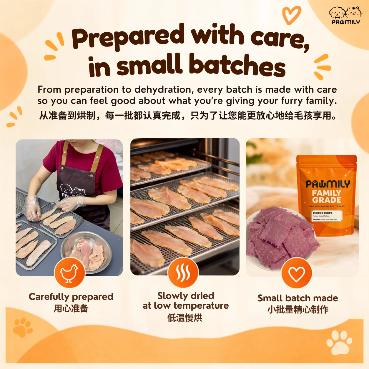 PAWMILY Chicky Chips – Purple Sweet Potato